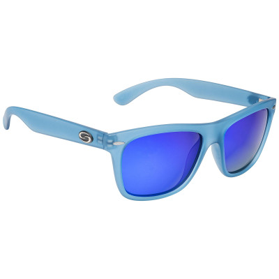 Strike King SK Plus Polarized Sunglasses Cash - Matte Translucent Blue-White Blue Mirror