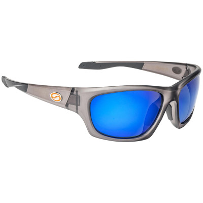 Strike King SK Plus Polarized Sunglasses Cypress - Matte Crystal-White Blue Mirror