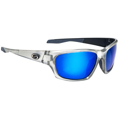 Strike King SK Plus Polarized Sunglasses Cypress - Clear Silver-Black Blue Mirror Gray