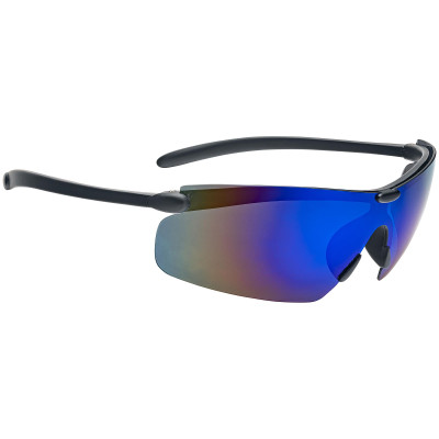 Strike King SK Plus Polarized Sunglasses Waffle - Matte Black Blue Mirror Base