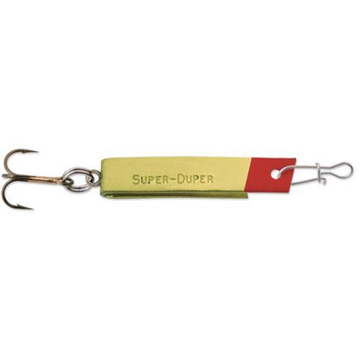  Luhr Jensen Super Duper Spoon, Fire/Silver Prism-Lite