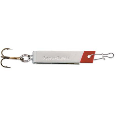 Luhr-Jensen Super Duper Magnum Cast Spoon 1/4 oz. (Brass/Red Head) 