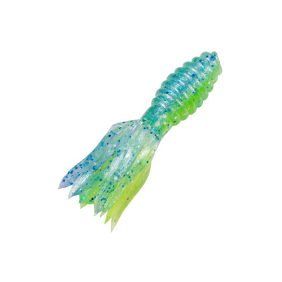 Strike King Mr. Crappie Scizzor Shad - Tuxedo Black / Chartreuse