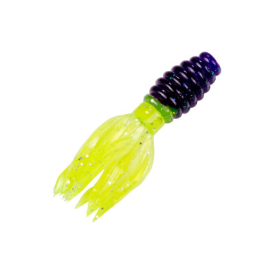 Strike King Mr. Crappie Crappie Thunder Soft Bait Junebug-Chartreuse