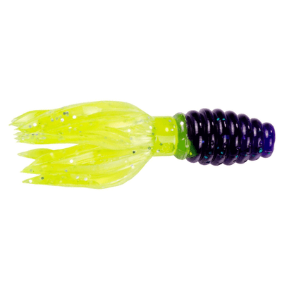 Strike King Mr. Crappie Crappie Thunder Soft Bait Junebug-Chartreuse