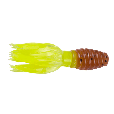 Strike King Mr. Crappie Crappie Thunder Soft Bait Pumpkinseed-Chartreuse
