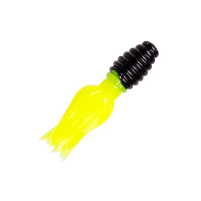 Strike King Mr. Crappie Crappie Thunder Soft Bait Tuxedo Black-Chartreuse