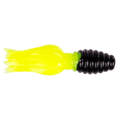 Strike King Mr. Crappie Crappie Thunder Soft Bait Tuxedo Black-Chartreuse