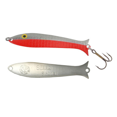 Thomas Speedy Shiner Spoon Nickel-Fluorescent Red