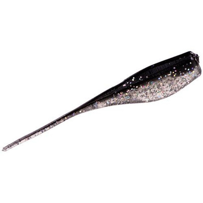 Strike King Mr. Crappie Lightning Shad Soft Bait Tuxedo Black-Sparkle