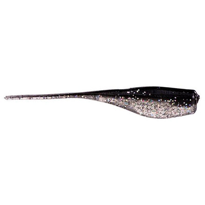 Strike King Mr. Crappie Lightning Shad Soft Bait Tuxedo Black-Sparkle