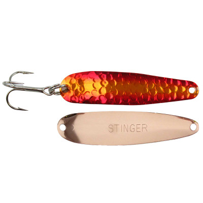 Michigan Stinger Scorpion Spoon Copper Back Oil Slick 2-1/4