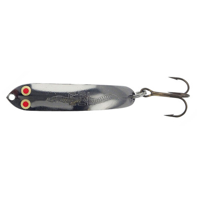 Thomas Eel Wiggler Spoon Black Nickel