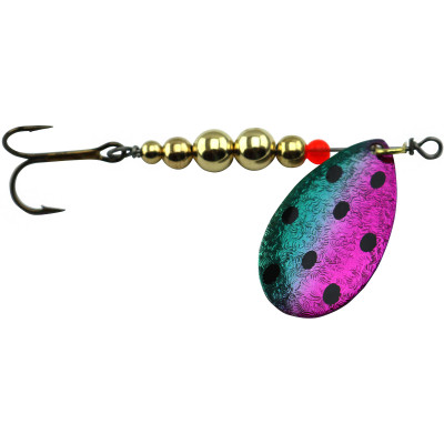 Thomas E. P. Spinning Lure, Nickel with Dots, 1/8 oz., R333-N/DOTS 