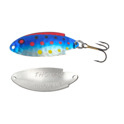 2 Thomas Buoyant 1/6 oz & 1/4 oz Nickel Fishing Lures Package Rainbow