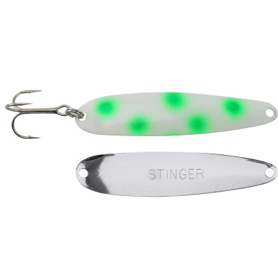 Michigan Stinger Standard Spoon Green Dot Glo