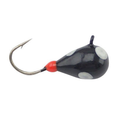 Clam Drop Jig Black-Glow Dot