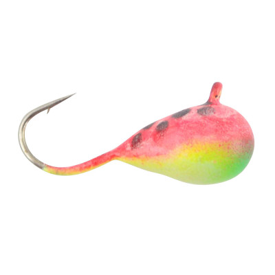 Clam Drop Jig Chartreuse-Pink Glow Spot