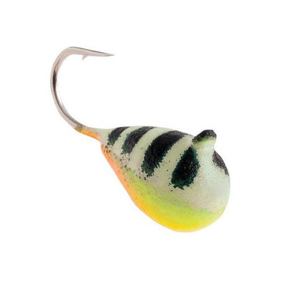 Clam Drop Jig Chartreuse-Orange Glow Bar