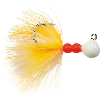 Red Hot Feather Jig, 4 Pack 