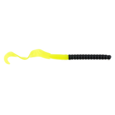 Berkley PowerBait Power Worms Black-Chartreuse