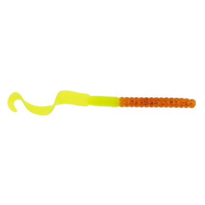 Berkley PowerBait Power Worms Pumpkin Chartreuse