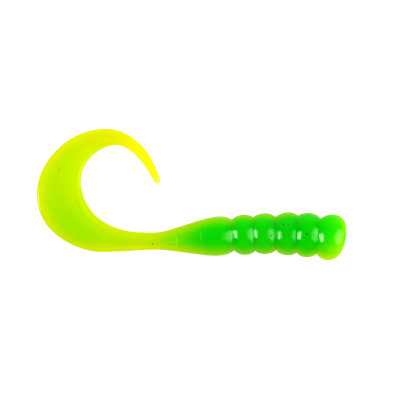 Berkley PowerBait 3 in. Ribbontail Grubs Green Chartreuse