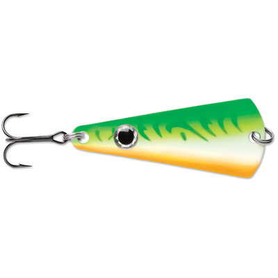 VMC Tingler Spoon: Glow Chartreuse Shiner; 1/16 oz.