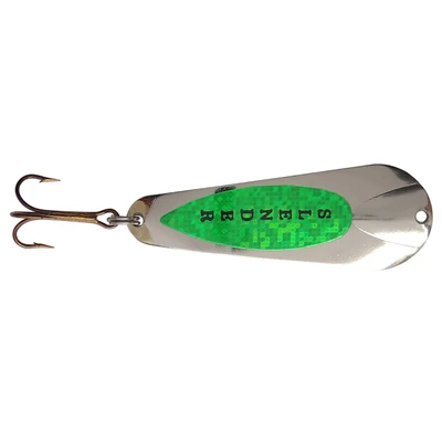 Custom Jigs & Spins Slender Spoon - Nickel-Lime