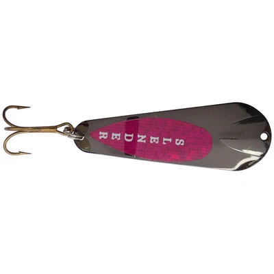 Custom Jigs & Spins Slender Spoon - Black Nickel-Purple