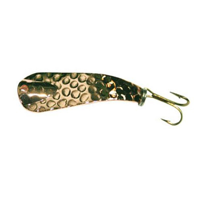 Custom Jigs & Spins Slender Spoon Hammered Gold