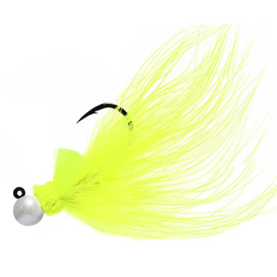 Hawken Marabou Series AeroJig Pearl-Chartreuse