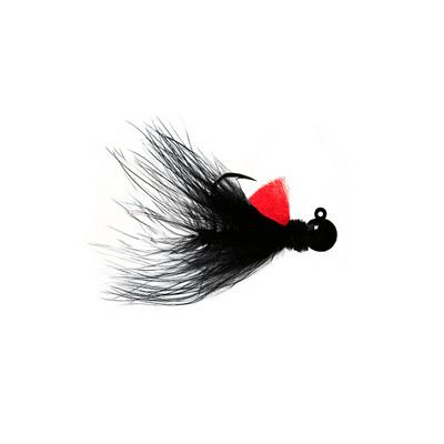 Hawken Marabou Series AeroJig Black-Black-Red