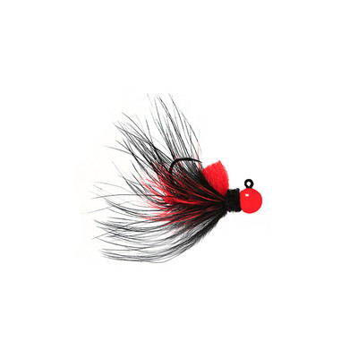 Hawken Marabou Series AeroJig Red-Black-Red-Flame