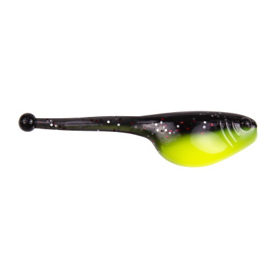 Strike King Mr. Crappie ShadPole Soft Baits Tuxedo Black Chartreuse