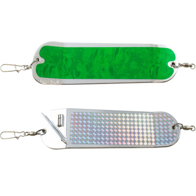 Pro-Troll ProChip Fin Flasher Green Bubble-Chrome Fishscale