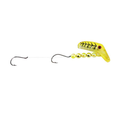 Lindy Lil' Guy Fishing Rig With 36in 14 Lb Fluorocarbon Leader, Floating