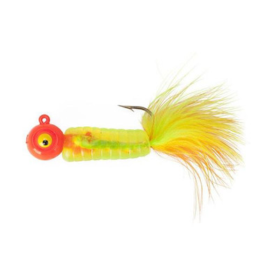 Lindy Fuzz-E Grub Jigs Yellow-Orange