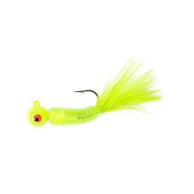 Lindy Fuzz-E Grub Jigs Hot Yellow