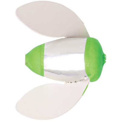 Worden's Spin-N-Glo White Wings - Double Trouble UV Green