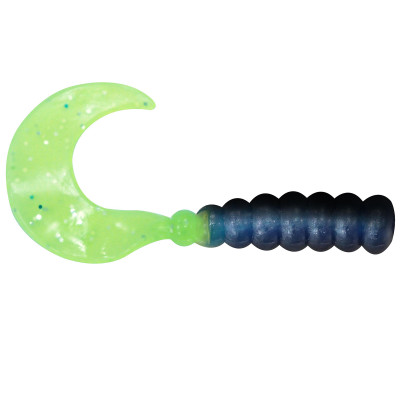 Southern Pro Hot Grubs Black-Blue-Chartreuse