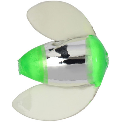 Worden's Spin-N-Glo Glo Wings - Double Trouble UV Green