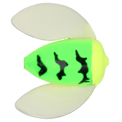 Worden's Spin-N-Glo Glo Wings - Lime Chartreuse Tiger