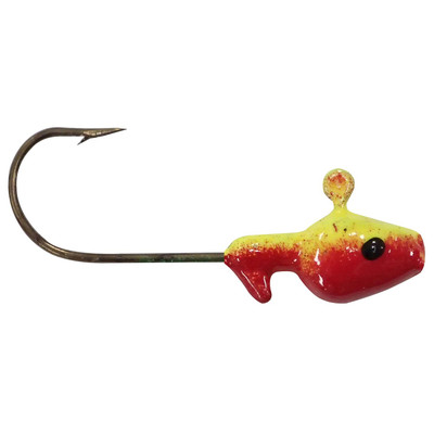 Southern Pro Painted Minnow Heads Jig Heads Red-Chartreuse