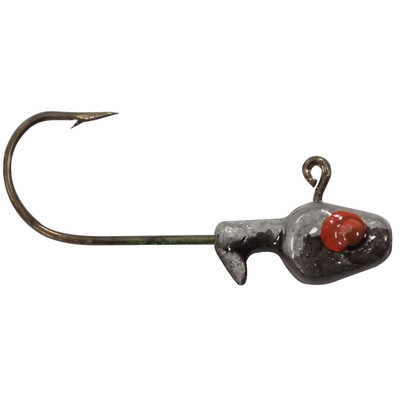 Southern Pro Painted Minnow Heads Jig Heads Black-Minnow Silver