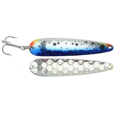 Wolverine Silver Streak Salmon Trout Spoon Lure Lot Of 2 green alewife