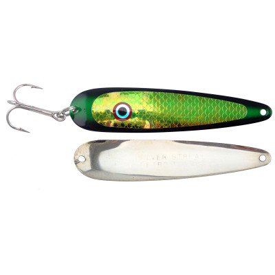 Silver Streak Spoon Evil Alewife (Green Skunk)