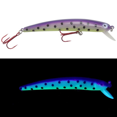 Bay Rat Lures Long Shallow Diver Glow Bruiser