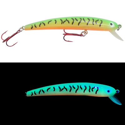 Bay Rat Lures Long Shallow Diver Glow Firetiger