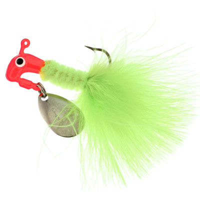 Road Runner Original Marabou Jigs Fluorescent Red-Chartreuse